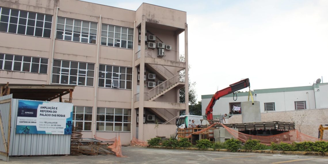 Obra no prédio da prefeitura de Sapiranga começa a ganhar forma