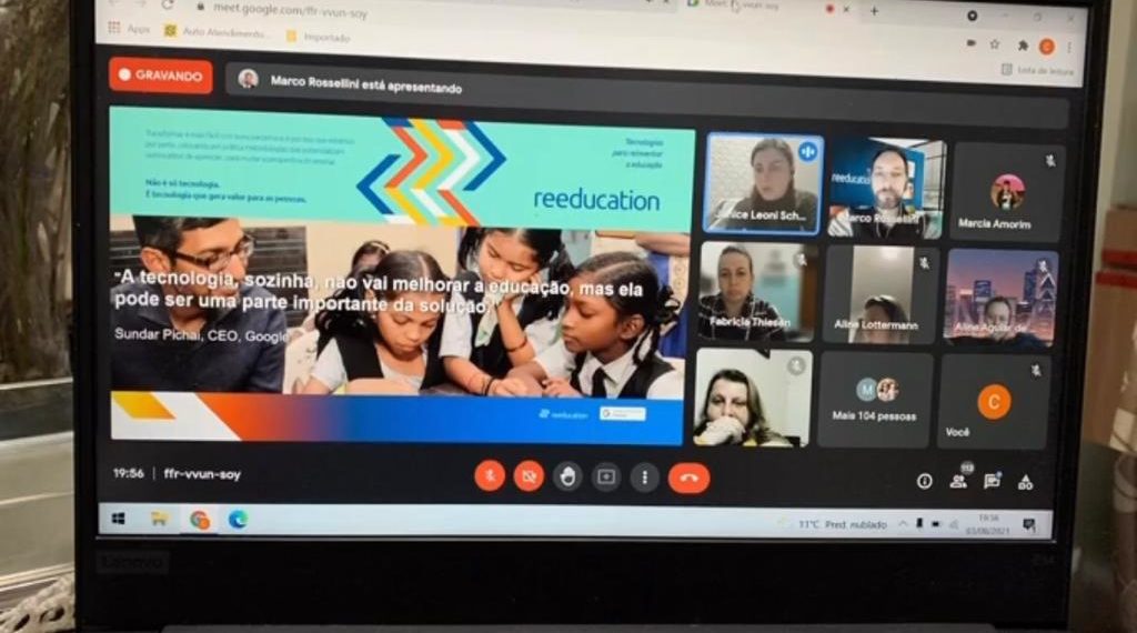 Educadores de Campo Bom participam de live sobre Google For Education