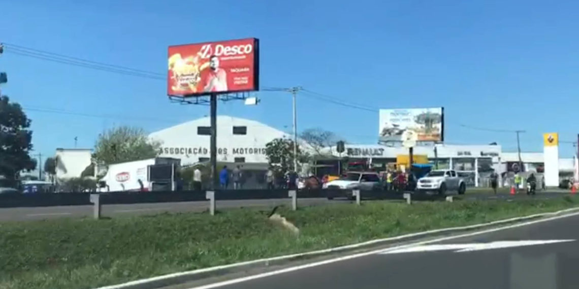 “Manifestação é legítima, mas caminhoneiros não podem impedir direito de ir e vir ”, diz comandante do GRv de Sapiranga