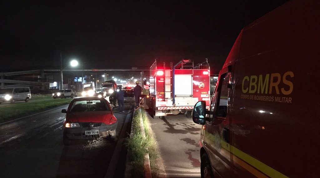 Acidente entre dois veículos deixa uma pessoa ferida na RS-239 em Sapiranga