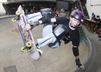 Campo-bonense na final de campeonato nacional de skate