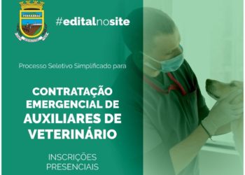 Prefeitura de Sapiranga abre edital para contratação emergencial de auxiliares de veterinário
