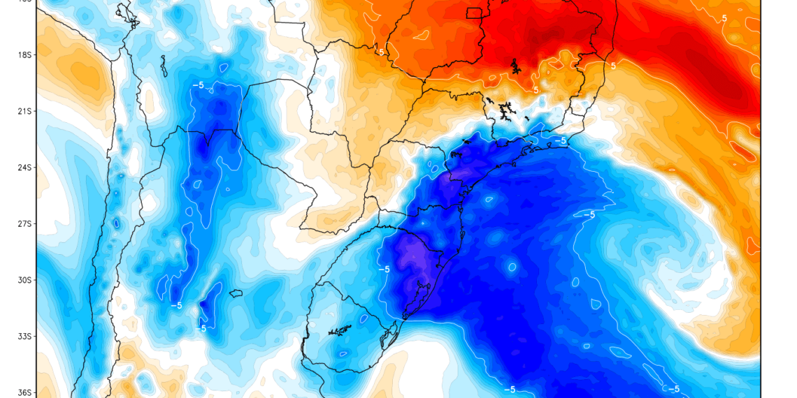 Massa de ar frio marcará começo da primavera no Sul e no Sudeste do Brasil