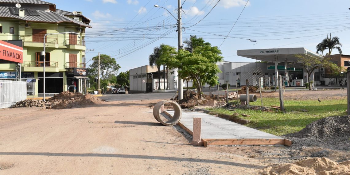 Nova Hartz realiza pavimentação em trecho urbano