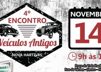 O 4° encontro de carros antigos de Nova Hartz está chegando