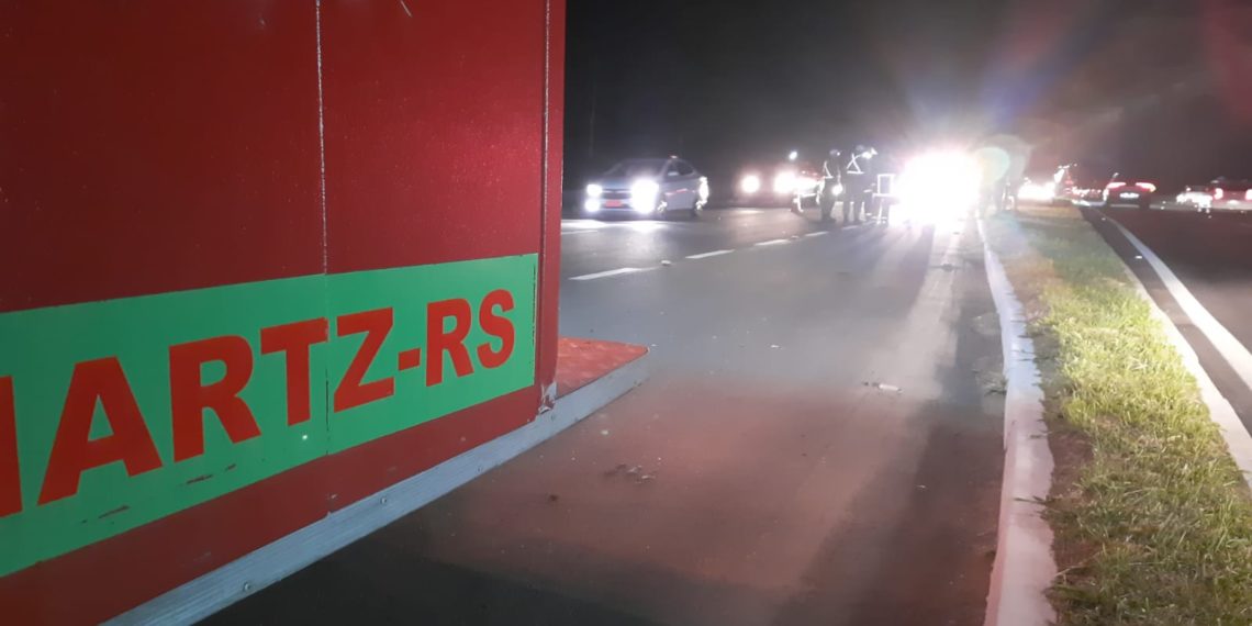 Acidente na RS-239 causa congestionamento em Nova Hartz
