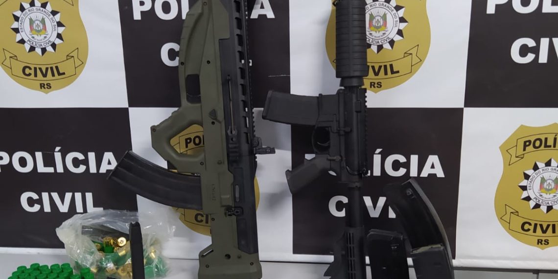 Polícia Civil apreende grande quantidade de armas de grosso calibre em Campo Bom
