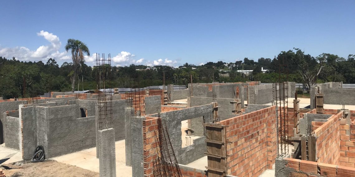 Obra da nova EMEI Dominó de Sapiranga está 30% concluída