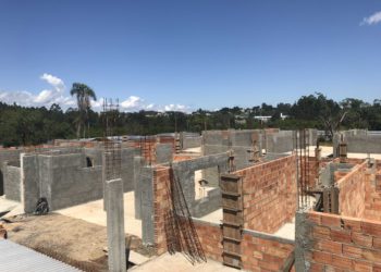 Obra da nova EMEI Dominó de Sapiranga está  30% concluída