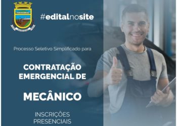 Sapiranga abre processo seletivo para a contratação de mecânico
