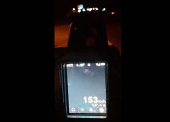 Fiscalização noturna registra veículo a mais de 150 km/h em Araricá