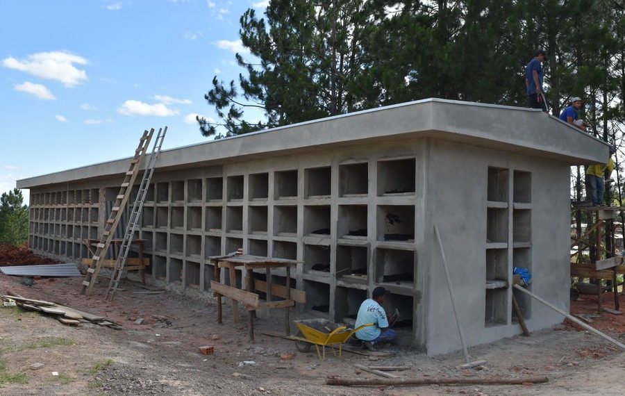 Construção de novas gavetas no Cemitério Parque Municipal de Sapiranga está em fase final