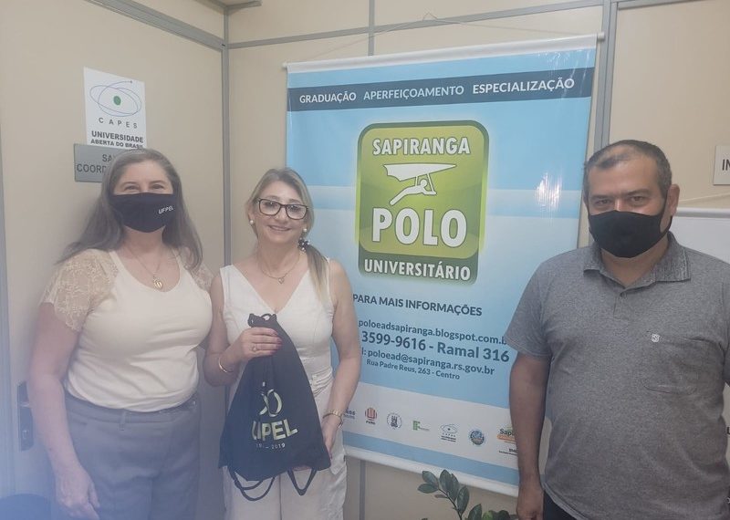 Polo UAB de Sapiranga recebe visita da coordenação da UAB da UFPEL