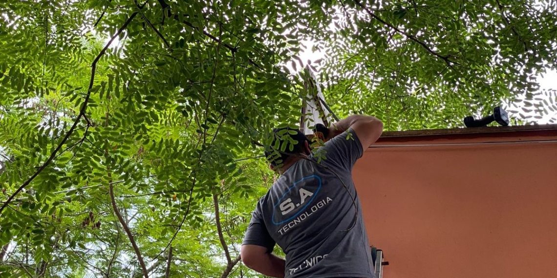 Praça da Bandeira recebe pintura, consertos e câmeras de monitoramento em Sapiranga