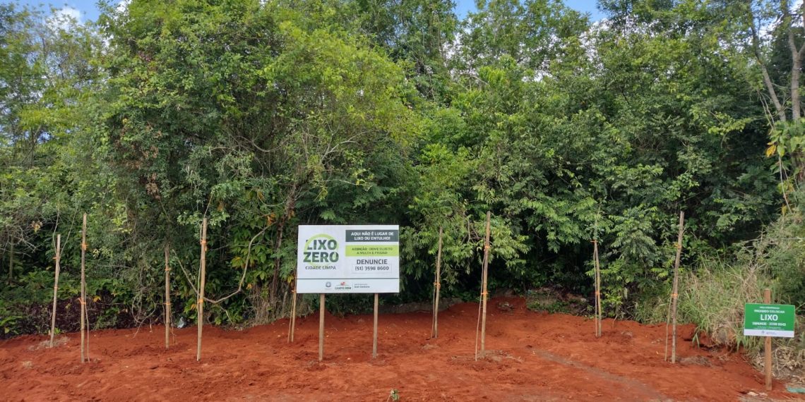 Programa Lixo Zero promove recuperação de pontos de descarte irregular em Campo Bom