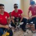 Bombeiros quebram parede para salvar cachorro em Sapiranga