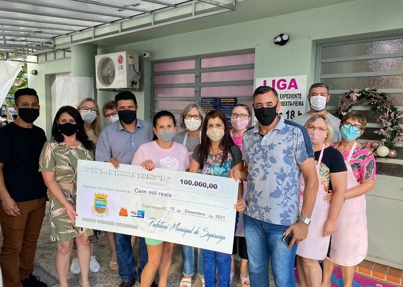 Liga Feminina de Combate ao Câncer de Sapiranga recebe R$ 100 mil em repasse da Assistência Social