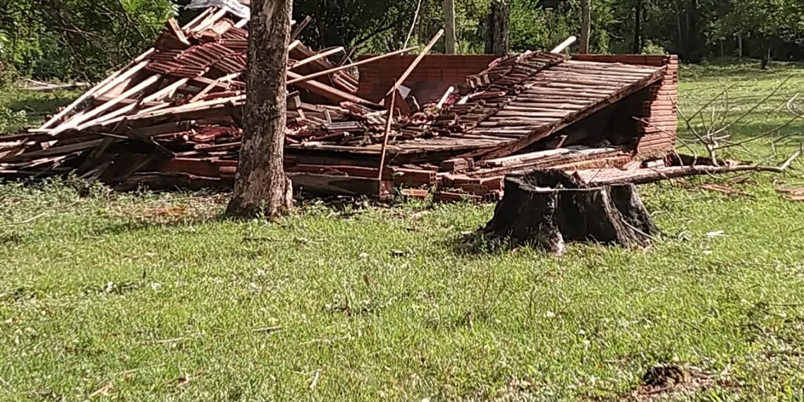 CTG Pedro Serrano contabiliza estragos após tempestade destruir piquetes