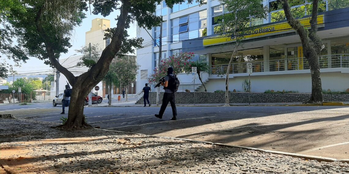Simulação de assalto caracteriza ação inédita da Brigada Militar