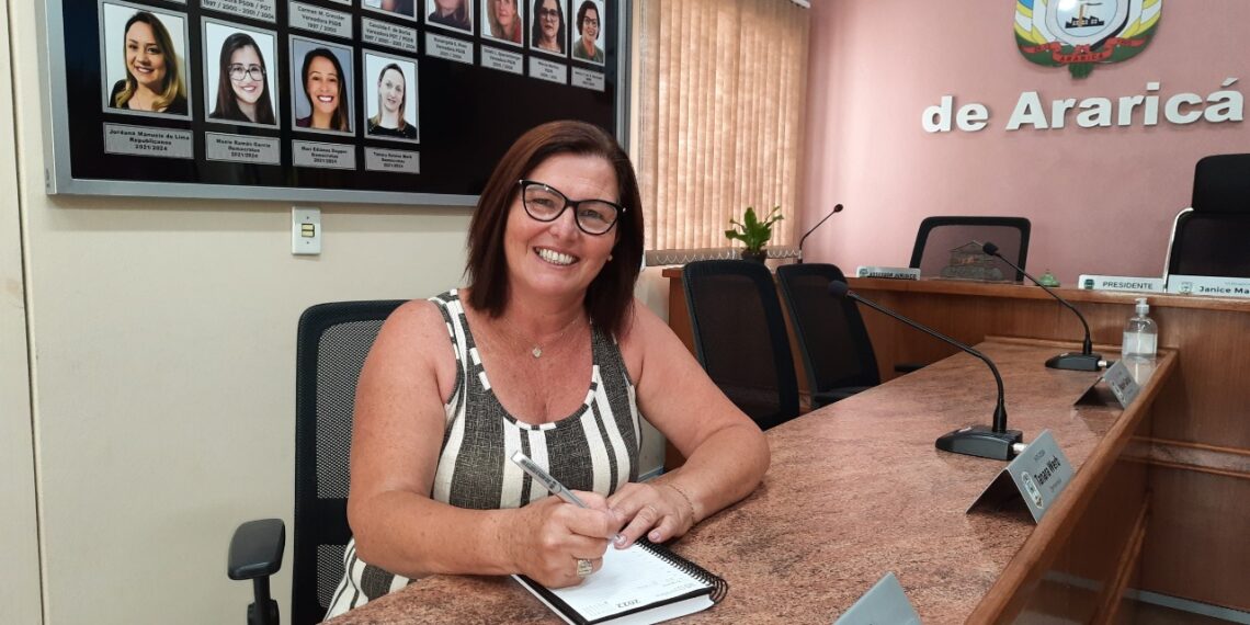 Com o DNA de Araricá, Janice Machado assume presidência da Câmara e lista desafios de 2022