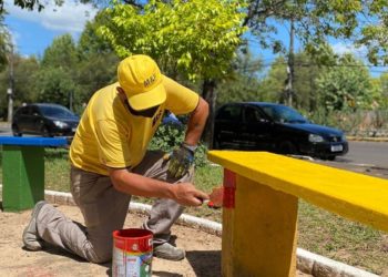 Revitalização de pracinhas em Sapiranga está ocorrendo por todo município
