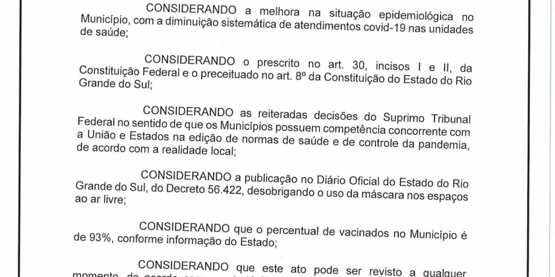 Nova Hartz torna facultativo uso de máscara em todos os ambientes
