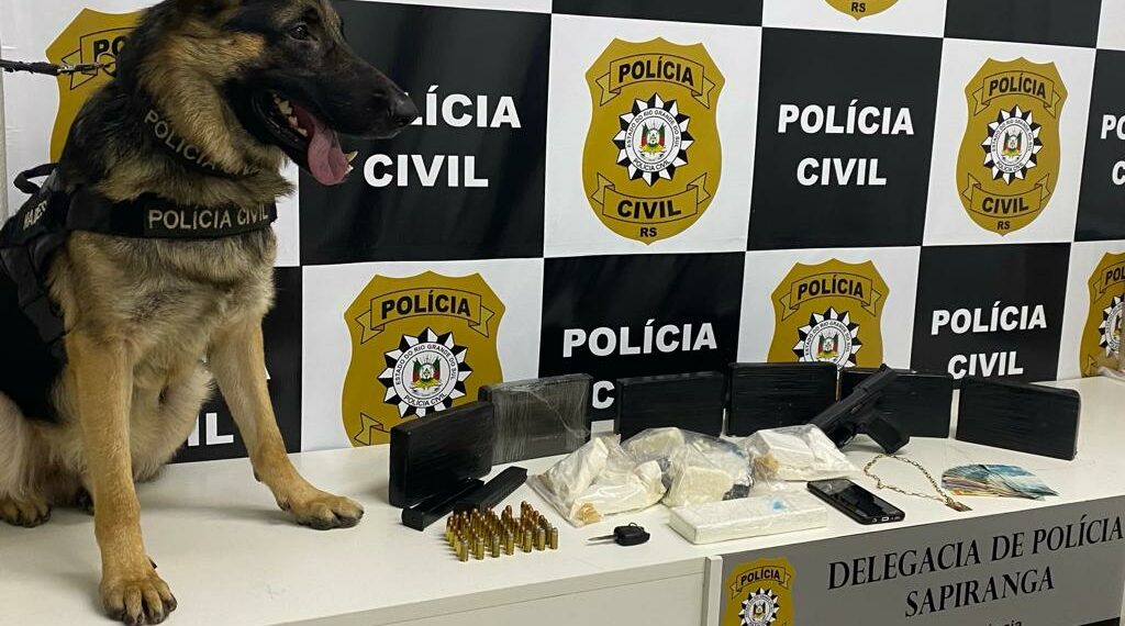 Cocaína avaliada em meio milhão é apreendida pela Polícia Civil de Sapiranga