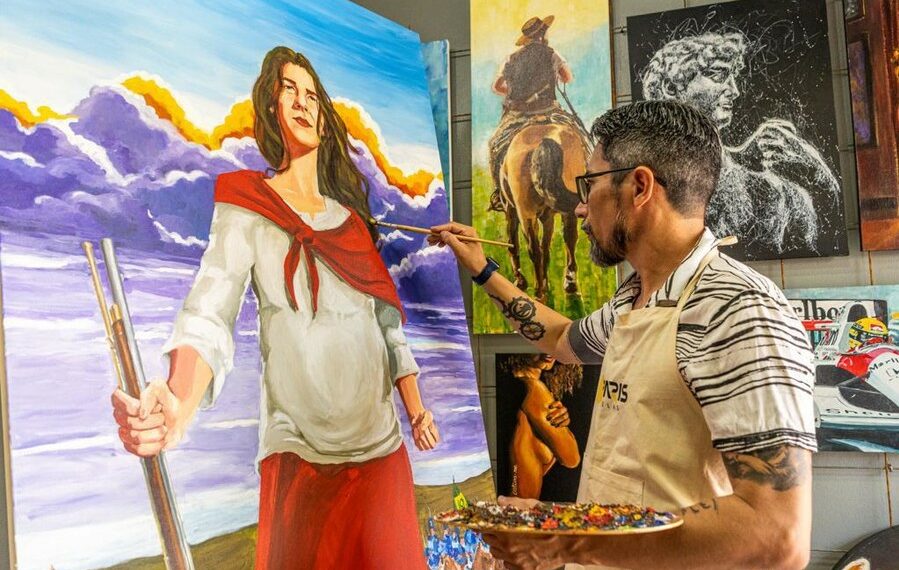 Artistas de Sapiranga darão cor e vida aos ovos gigantes na Páscoa das Rosas