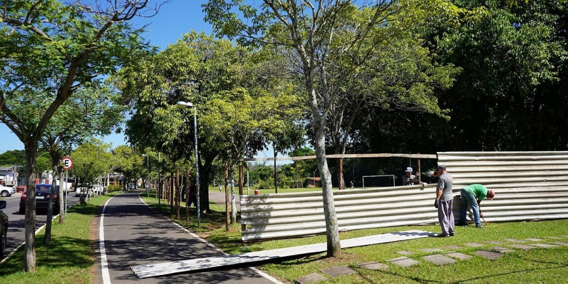 Campo Bom inicia as obras da reforma na pista atlética do Parcão