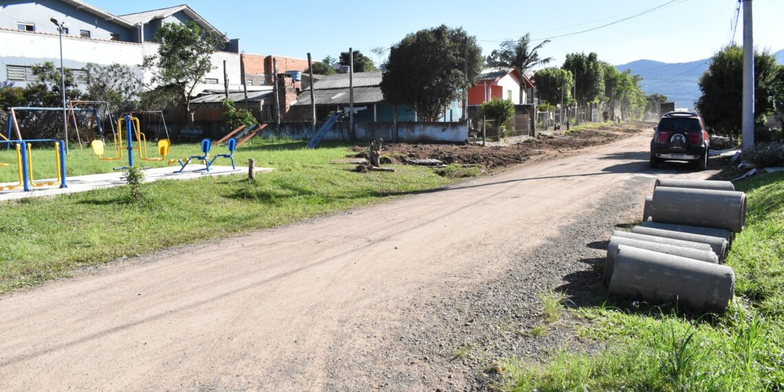 Ruas de Nova Hartz recebem pavimentação