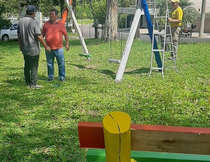 Reforma de praças públicas em Sapiranga chegam na fase de conclusão