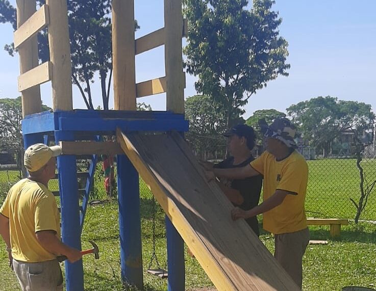 Reforma de praças públicas em Sapiranga chegam na fase de conclusão