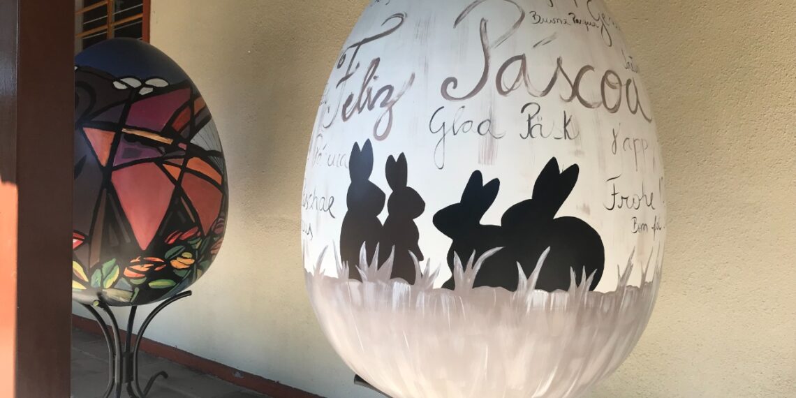 Sapiranga celebra o momento da Páscoa com decorações na cidade