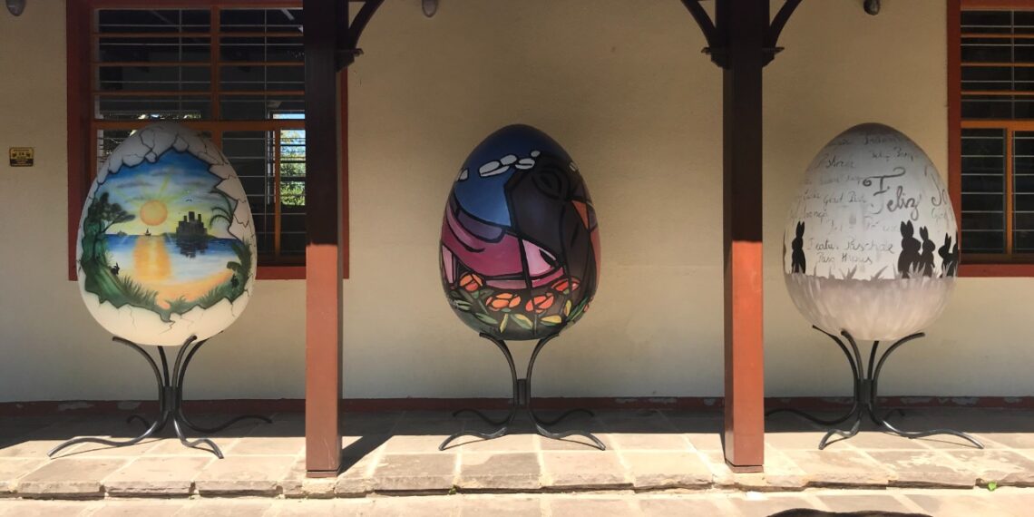 Sapiranga celebra o momento da Páscoa com decorações na cidade