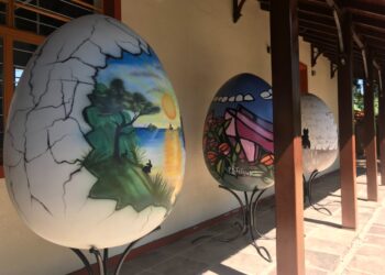 Sapiranga celebra o momento da Páscoa com decorações na cidade