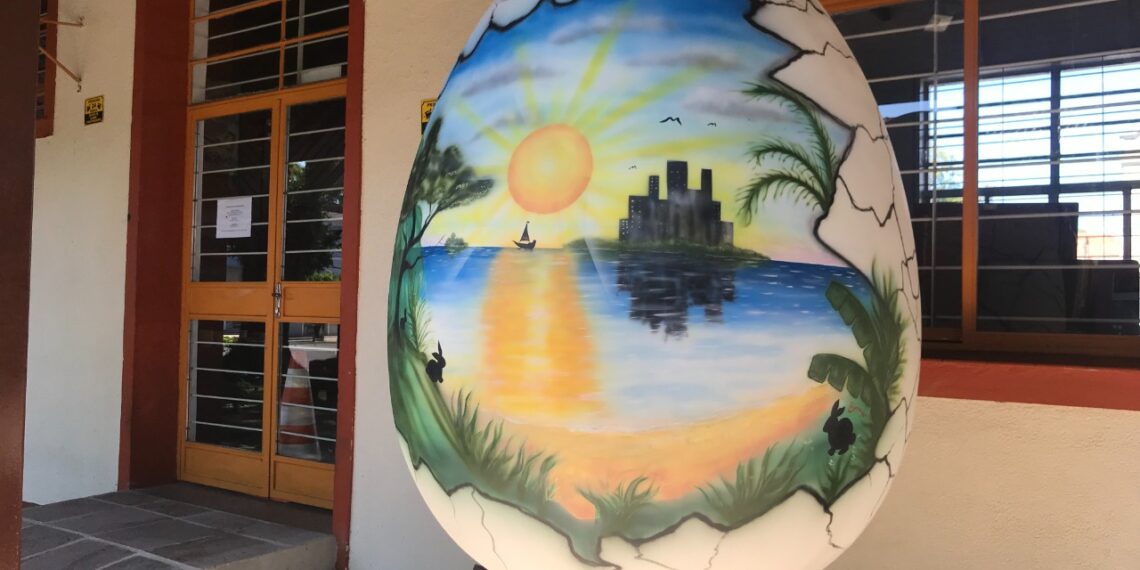 Sapiranga celebra o momento da Páscoa com decorações na cidade