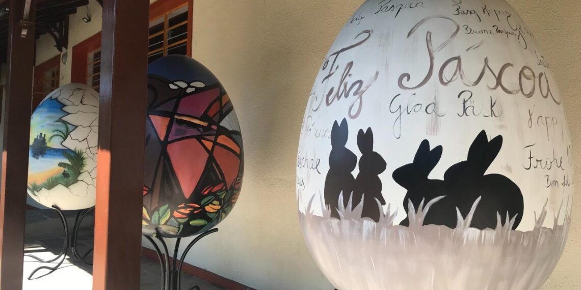Sapiranga celebra o momento da Páscoa com decorações na cidade