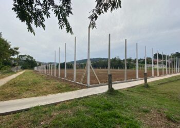 Novo campo em construção no bairro Oeste em Sapiranga