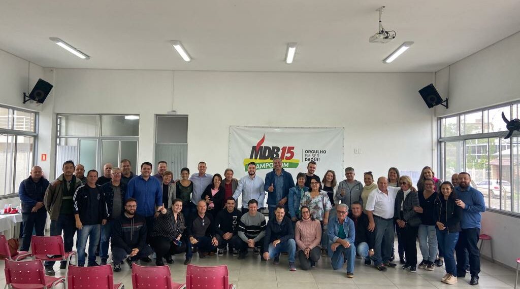 Deputado Giovani Feltes é reeleito por unanimidade para comandar o MDB de Campo Bom