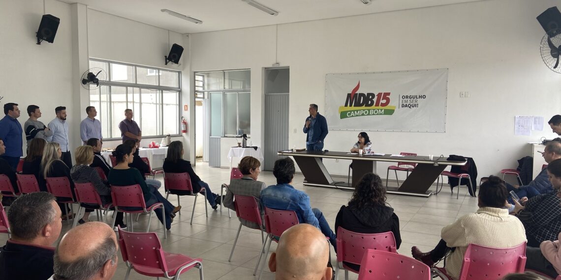 Deputado Giovani Feltes é reeleito por unanimidade para comandar o MDB de Campo Bom