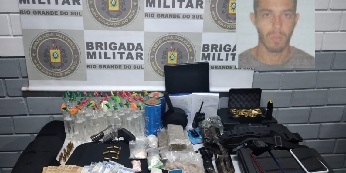 Homem é morto a tiros em Campo Bom; arma e droga foram apreendidas na sua casa