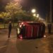 Motorista perde o controle da direção e capota veículo em Sapiranga