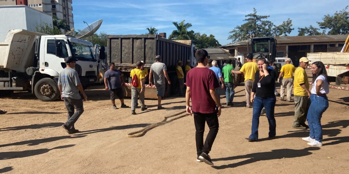 Secretaria de Obras de Sapiranga realiza atividade em prol do Dia do Desafio