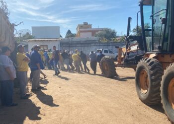 Secretaria de Obras de Sapiranga realiza atividade em prol do Dia do Desafio