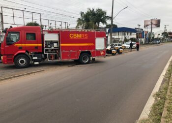 Incêndio atinge comércio às margens da RS-239 em Sapiranga