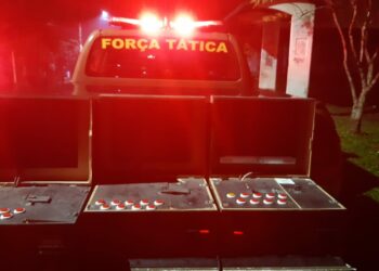 Brigada Militar apreende máquinas caça-níqueis em bar no bairro São Luiz em Sapiranga
