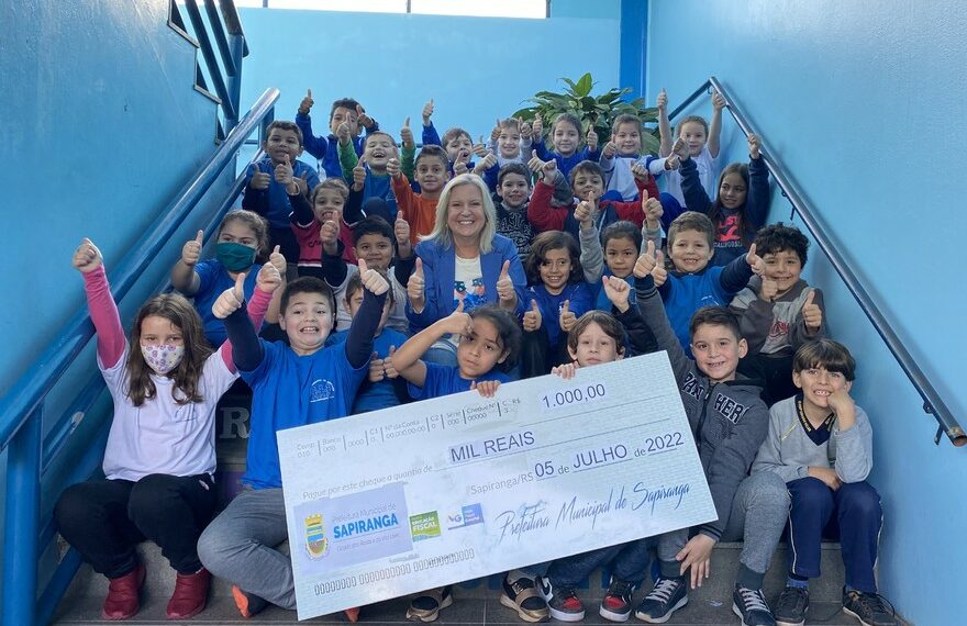 Turma do CME Érico Veríssimo de Sapiranga conquista o 1° lugar no concurso de Educação Fiscal
