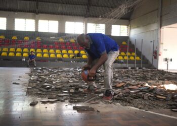 Reforma no Ginásio Municipal de Campo Bom teve início na última semana