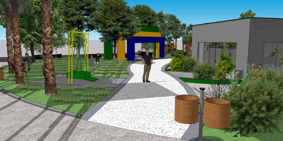 Praça da Bandeira, na área central de Sapiranga, recebe obras de revitalização nos próximos meses