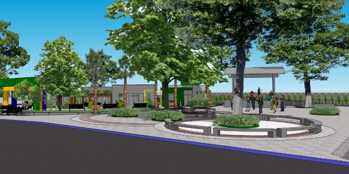 Praça da Bandeira, na área central de Sapiranga, recebe obras de revitalização nos próximos meses